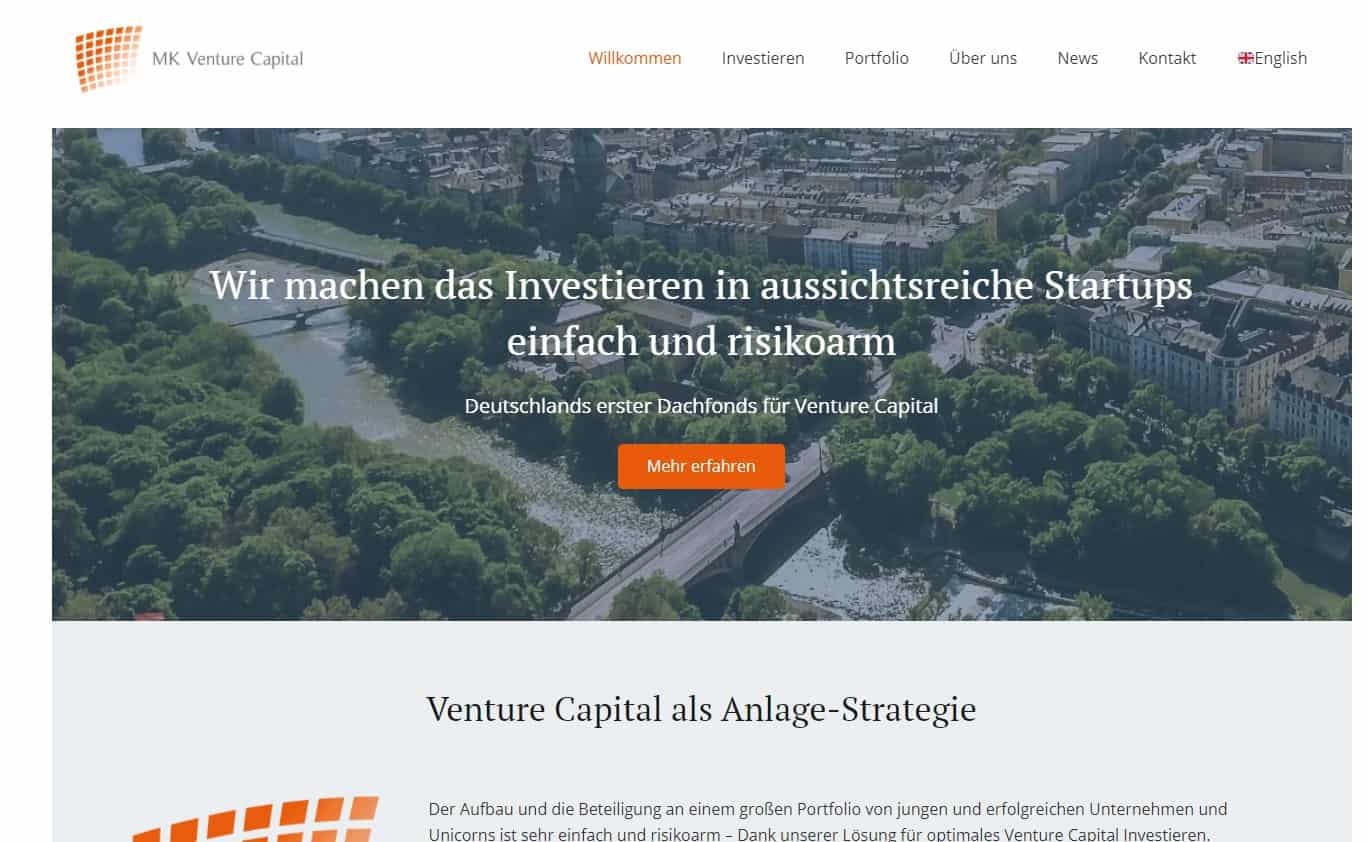 MK Venture Capital Private Equity Germany Ranking: Top 15 Deutschland Liste